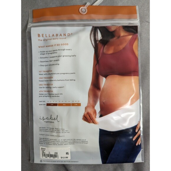 Isabel Maternity Bellaband Maternity Support Belt White S/M - Picture 6 of 6